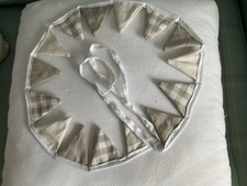 Laura Ashley Fabric Mini Bunting In Neutral Beige Colours 15 Flags