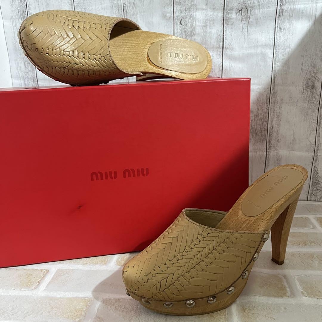 miumiu サボ Rare, boxed】miu miu ミウ サボ ムル sandals | eBay