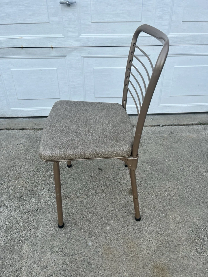 Juego de 4 sillas plegables Hamilton Cosco Fashionfold Mid Century tono cobre/marrón Foto 3 de 4