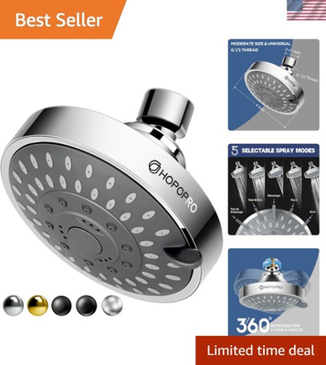 #ad 5 Mode Adjustable High Pressure Shower Head in Chrome Tool Free Installation $27.99