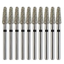 Multi-Use Dental Diamonds FG Round End Taper Burs Friction Grip 856/024SC Black