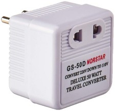 50 Watt Step Down Converter - International Travel Converter - 220-240 V to 1...