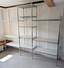 80er Designer Regalsystem HIGH RACK Schallplatten Regal Chrom Post Modern 70er