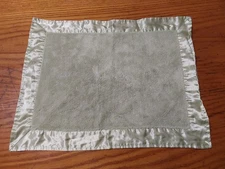 Katie Little Kidsline Plush Minky Satin Trimmed Pillow Cover 15.75x11.25 Green