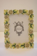 Olivia Riegel Crystal  Enamel "Floret" 5x7 Photo Frame