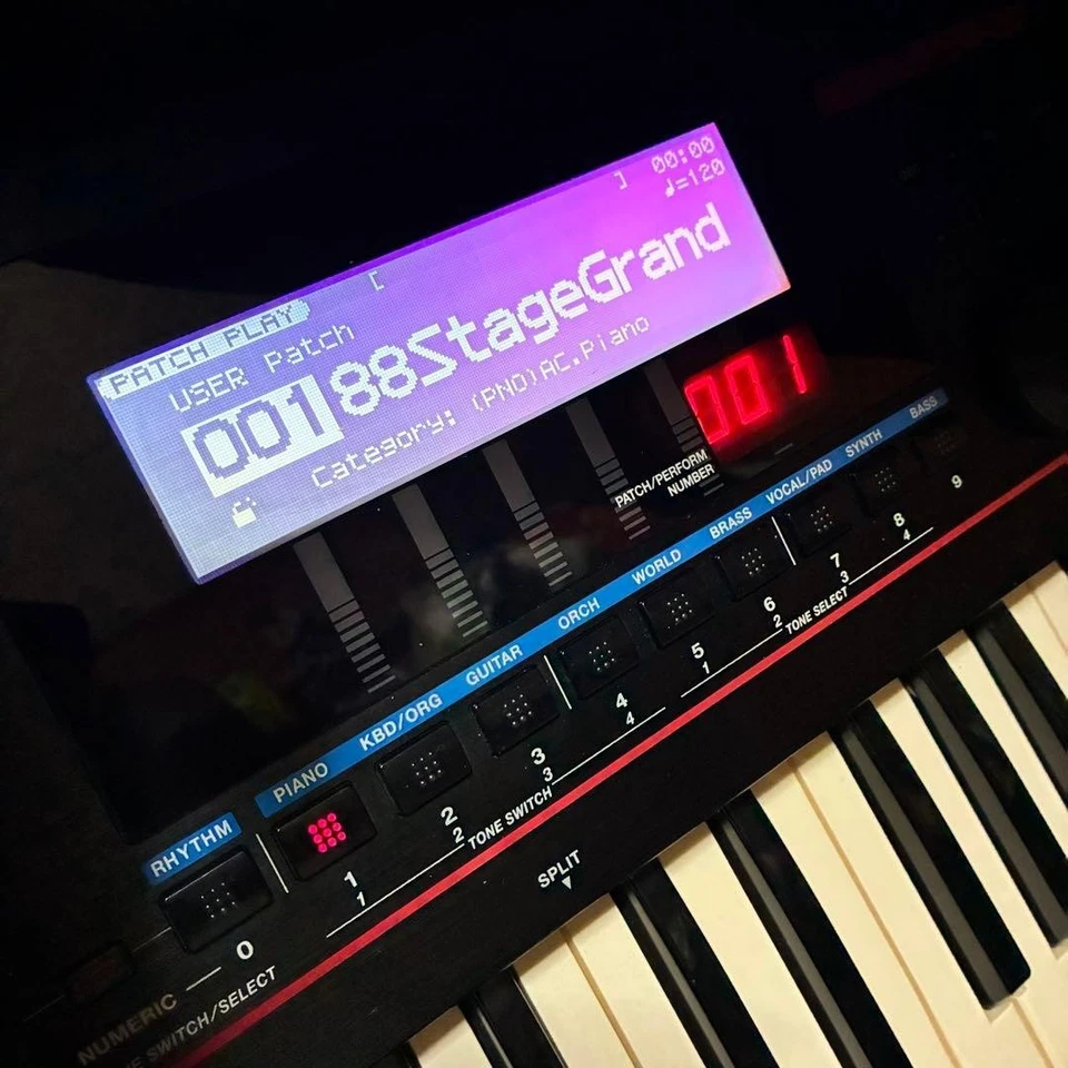 Roland JUNO-STAGE 76-Key Synthesizer Keyboard Tested Working - Image 2 of 4