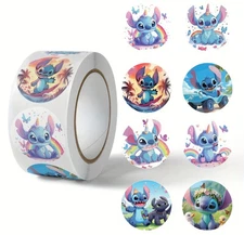 100 LILO & STITCH ASSORTED 1" STICKERS LABELS SEAL DISNEY PARTY FAVOR GIFT MOVIE