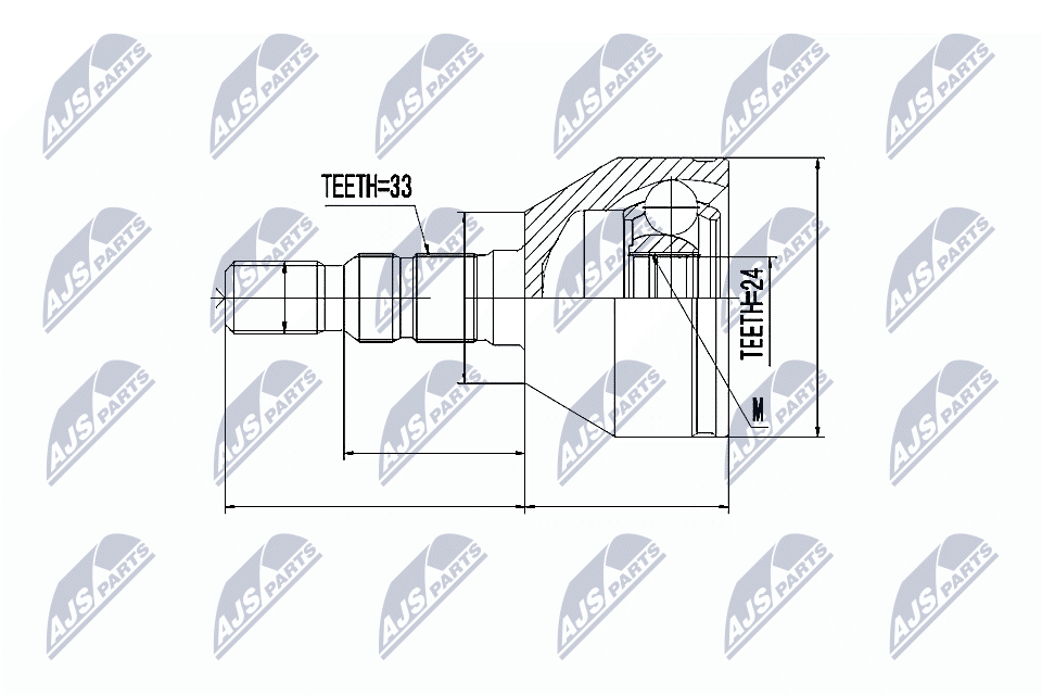 Joint Set, Drive Shaft/Outer Compatible With OPEL ASTRA H 1.7CDTI 04-, ZAFIRA B - Image 3