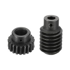 Worm Gear Set 1.25 Module 1:20 Reduction Rate Gear-12mm ID 28mm OD, Rod 8mm Bore