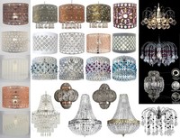 Modern Acrylic Crystal Ceiling Pendant Light Shade Easy Fit Chandelier Lampshade