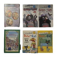 Pete the Cat  Splat the Cat Early Reader Lot Scholastic Step Into Reading Kids