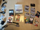 Super Nintendo  Console SNES  Bundle 7 Games 2 Controllers, Manuals Vintage Read