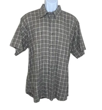 Vintage Hathaway Authentic Men's 100% Cotton Button Down Shirt Casual Sz XL