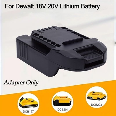Black Adapter for Bauer 20v Tools - Used for Dewalt 18/20V Slider Li-Ion Battery