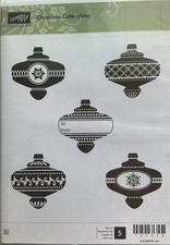 Stampin Up CHRISTMAS COLLECTIBLES Stamp Set of 5 Stamps Ornaments Tag sets