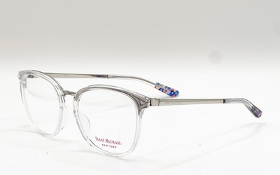 Isaac Mizrahi IM30051 SI Silver Square Authentic Eyeglass Frames 52-17-140