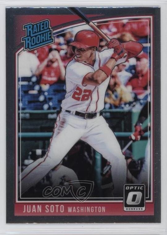 2018 Panini Chronicles Optic Rated Rookies Juan Soto #181 qf6