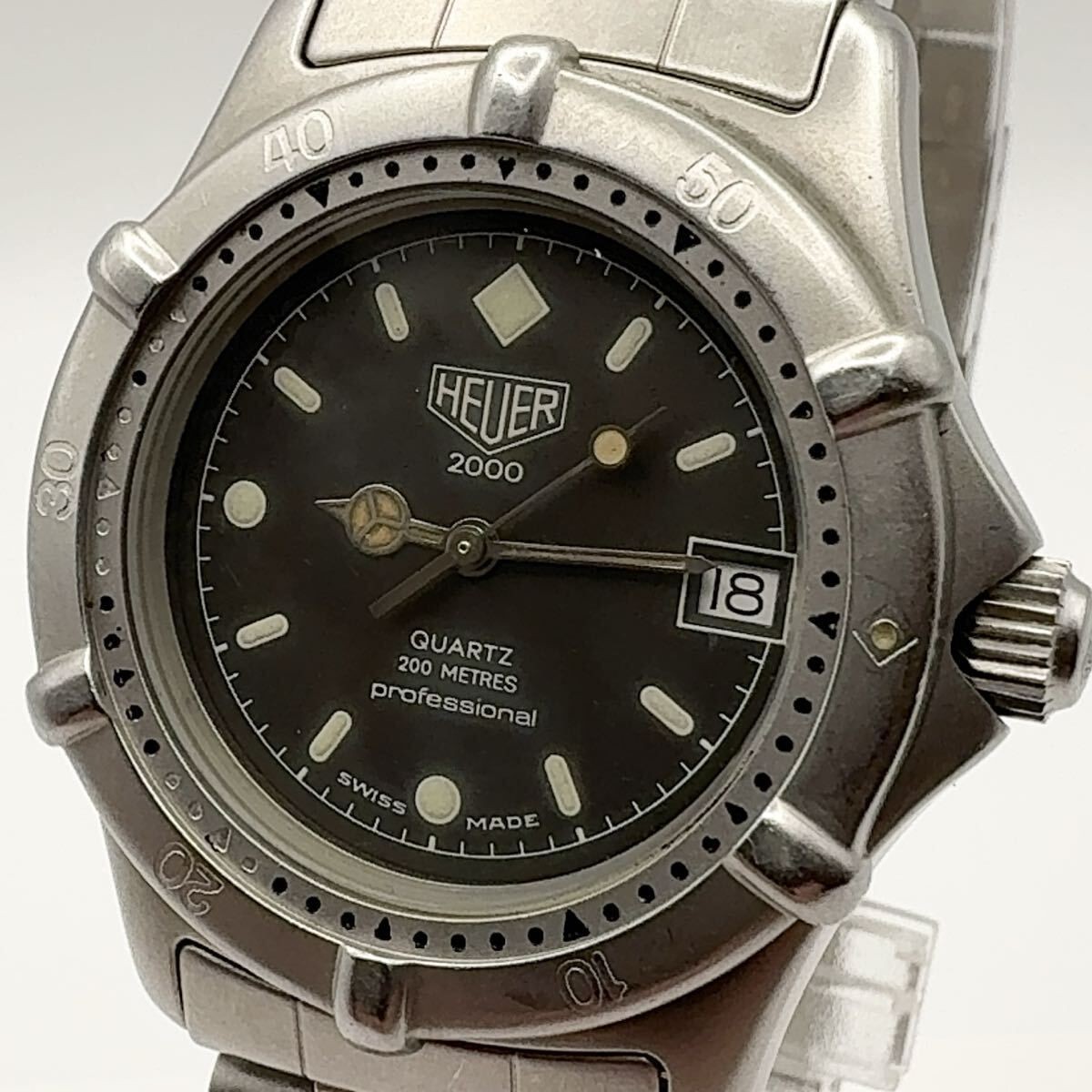 TAG HEUER Professional Boys 962.013 Wristwatch Working Authentic From Japan