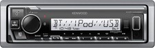 KENWOOD KMR-M332BT Car  Marine Stereo - Single Din, Bluetooth Audio, black