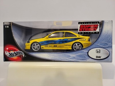 100% Hot Wheels ''Honda Civic'' Exclusive Super Street Edition 1:18 Scale Diecast