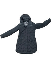 Columbia Damen Puffer Jacke Gr. S schwarz Kapuze gesteppt Wintermantel