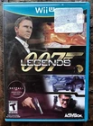 007 Legends Nintendo Wii U 2012 Complete CIB With Manual
