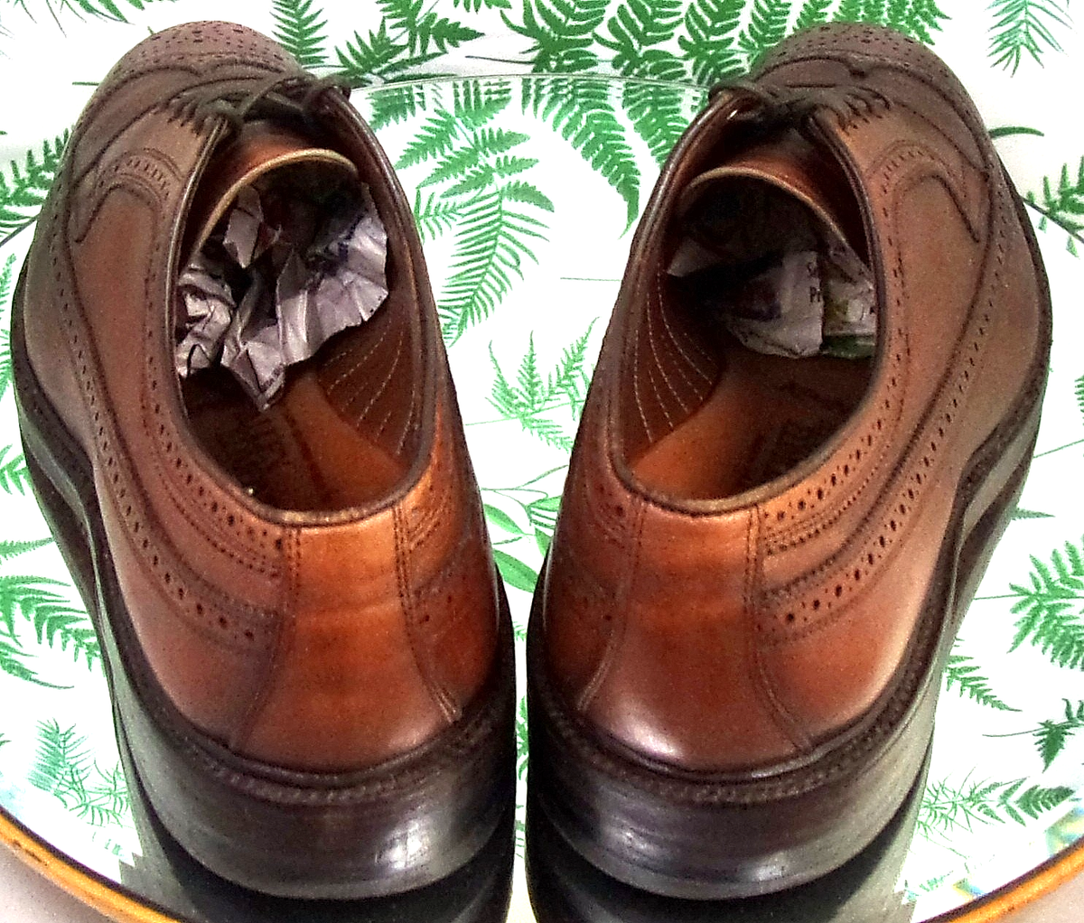 ALLEN EDMONDS MACNEIL BROWN LEATHER WINGTIP OXFORDS DRESS 