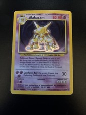1996 Alakazam 1/102 Base Set Holo Rare POKEMON MP -HP on eBay