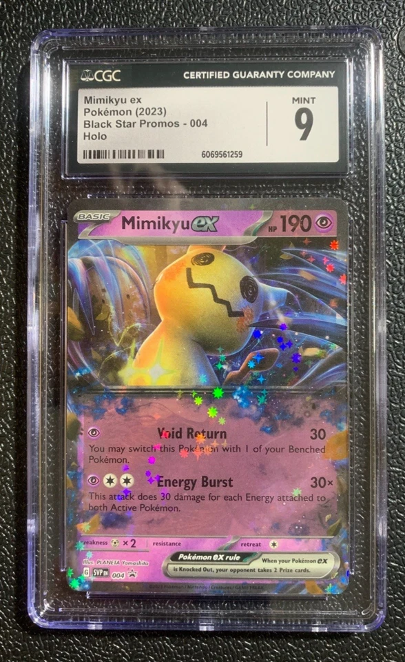 Pokémon TCG: Mimikyu ex 004 Sv: Scarlet & Violet Promo Cards Holo | CGC Mint 9 - Image 2 of 3