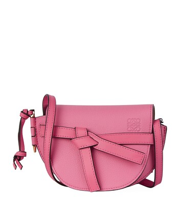 LOEWE / ショルダーバッグ/レザー/PNK NWT Authentic Loewe Gate Mini shoulder crossbody Saddle bag pink