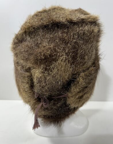 Vintage Ushanka Russian Fur Trapper Hat Men's - Picture 3 of 6
