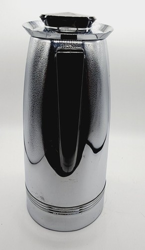 Vintage 70’s West Bend Thermo Serv Carafe 6820 Insulated Coffee Pot-Chrome Retro - Picture 2 of 9