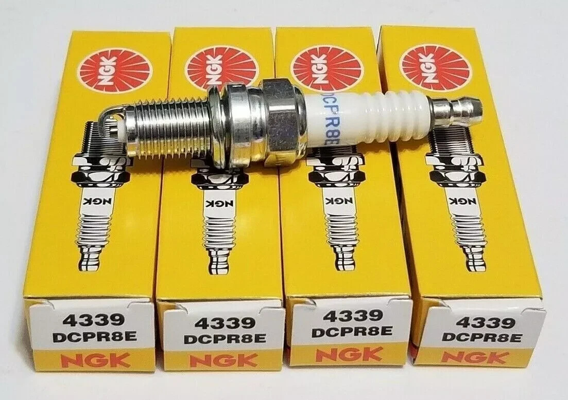 NGK DCPR8E NICKEL Spark Plugs 4339 Set of 4