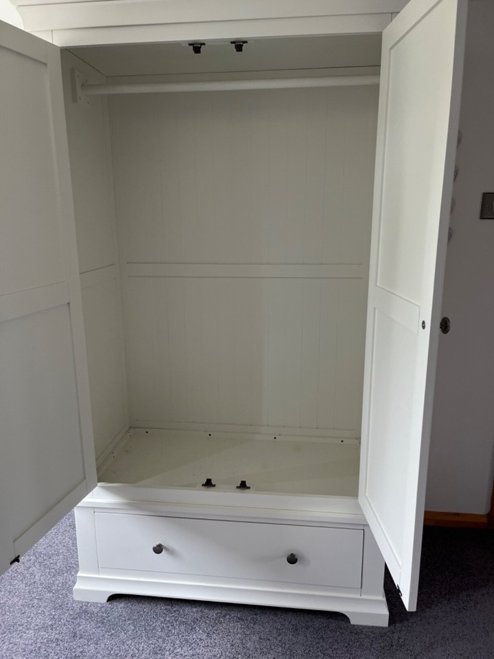 Cotswold Company Double Wardrobe ‘Chantilly Warm White’ RRP £749 eBay