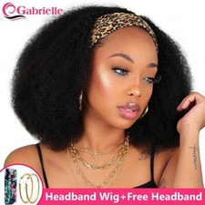 Headband Wig Human Hair Afro Kinky Curly Human Hair Wigs Women Brazilian Hair