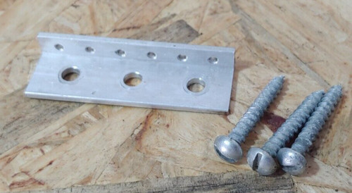 Orig 1960's KAY TRUETONE K100 Vanguard TAILPIECE w ALL (3) Orig MOUNTING SCREWS