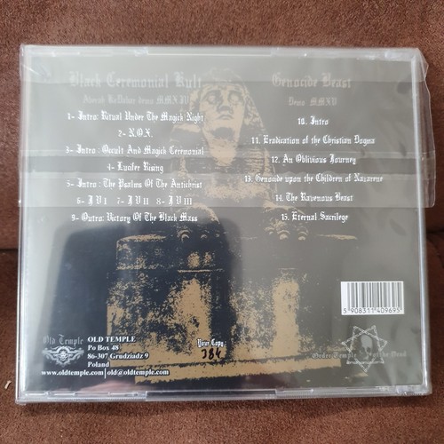 Black Ceremonial Kult/ Genocide Beast - Demo XXiv CD - Picture 2 of 2