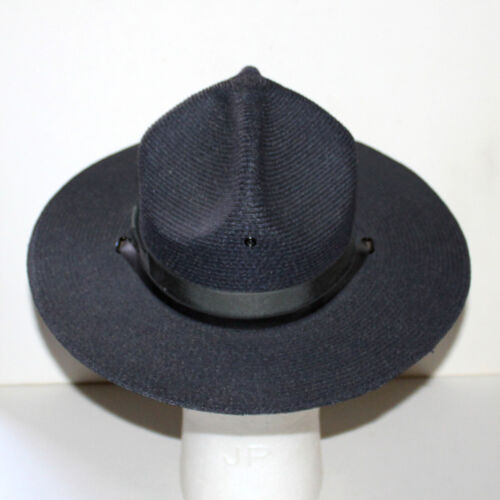 Cappello soldato ufficiale campagna The Lawman Milano paglia 4 ammaccature Marina taglia 6 5/8 - Foto 4 di 10