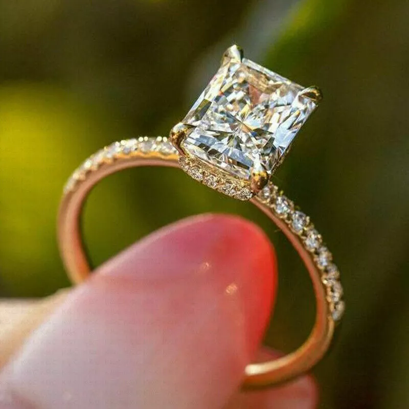 10k princess cut diamond ring discount