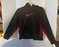 NIKE kids XLARGE black Hoodie Long Sleeve Therma-Fit