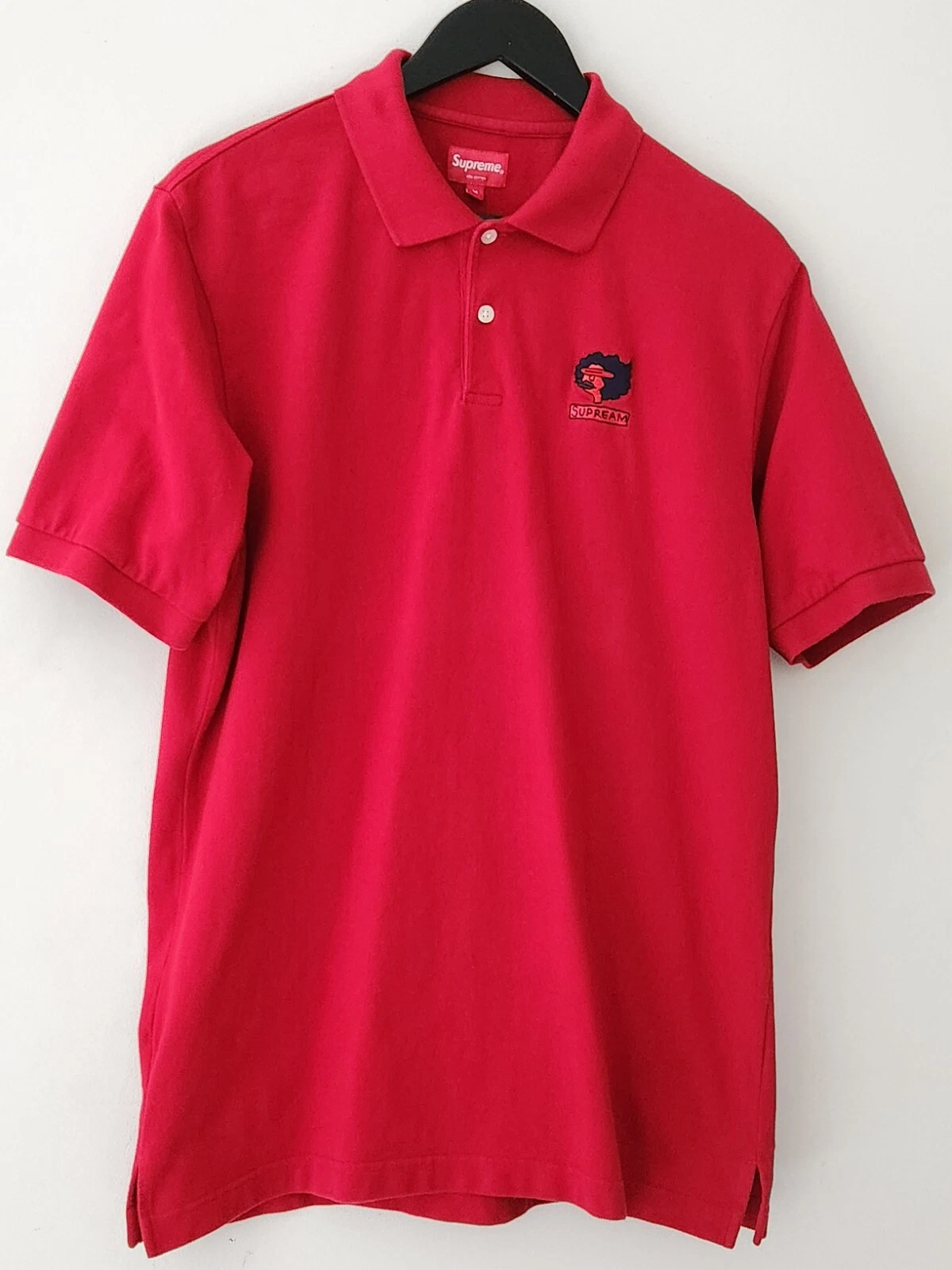 FW17 Supreme Gonz Ramm shortsleeve DYED IN RED polo shirt M medium Top Gonzales