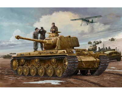 TRUMPETER 00366 1:35 German Pz.Kpfm KV-1 756(r) Tank Plastic Model Kit