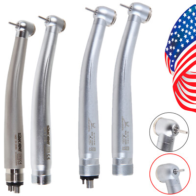 Dental High Speed Handpiece Push Button Turbine Clean Head Fit NSK Pana Max 2/4h
