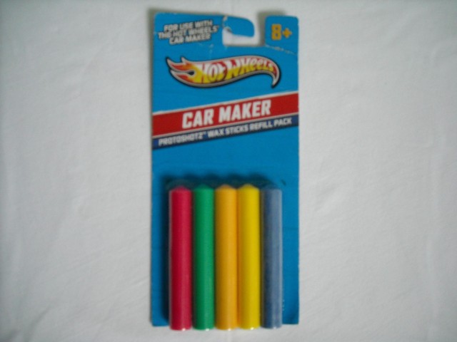 hot wheels car maker wax sticks