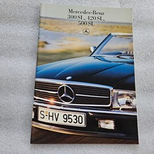 Brochure 08 1985 MERCEDES 280 SL / 380 SL / 500 SL : catalogue 34 p. en français
