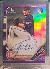 2019 Bowman Chrome Aaron Civale CPA-AC 1st Bowman Purple Refractor #/250