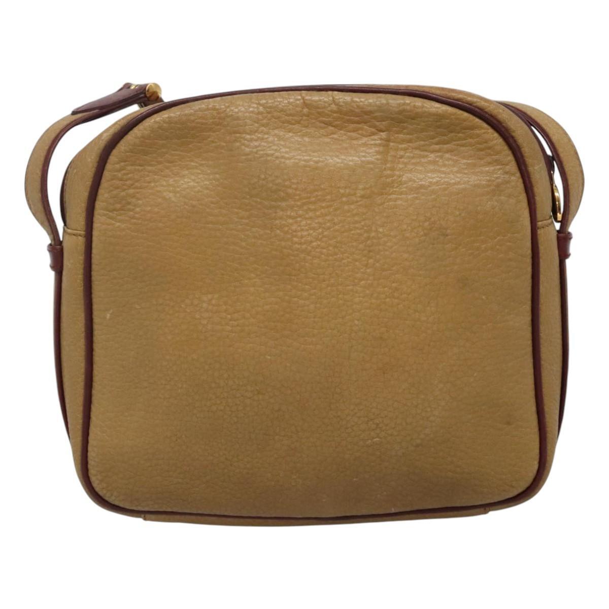 CARTIER Shoulder Bag Leather Yellow Red Auth yk17030 | eBay