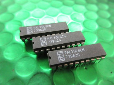 10 x PAL10L8CN, DIP20 MMI TTL PROGRAMMIERBARE ARRAY LOGIK DIP20 UKINSTOCK