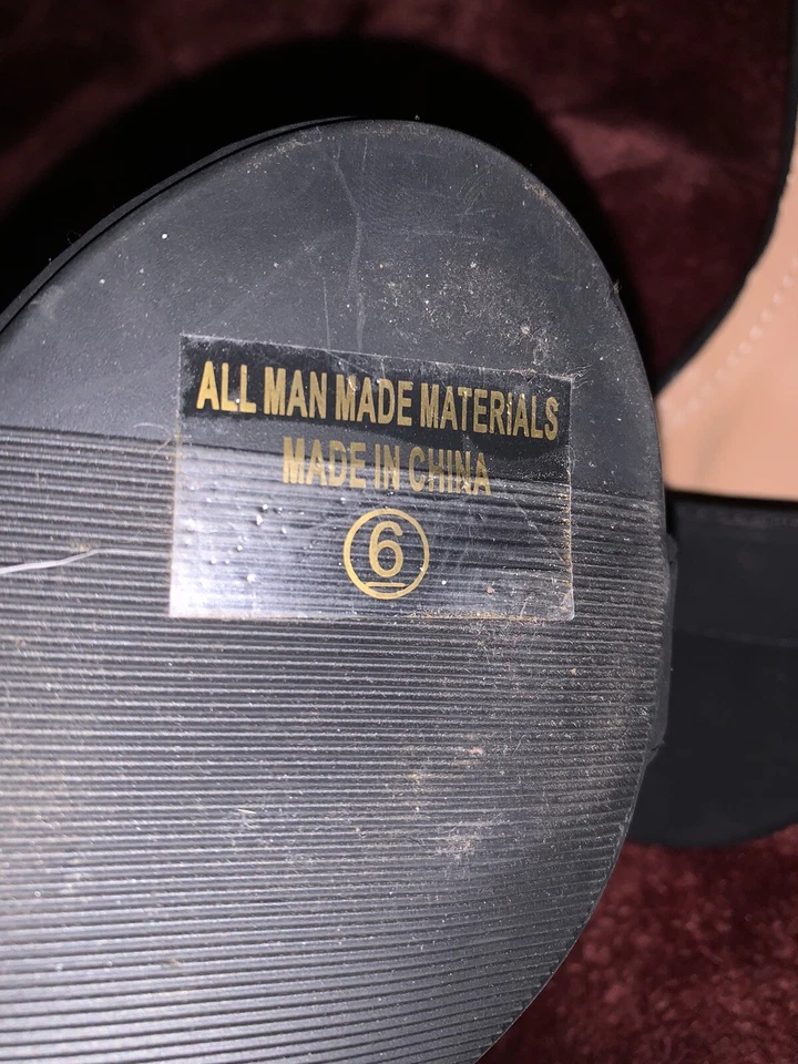 Top Moda Women's Hannah 1 Ankle Strap High Heel Black Nub Sandal Shoe Size 6 - Image 3 of 4