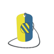 Dog Tag Flag Plochingen Dog Tag Aluminium 30 x 50mm